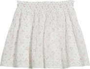 LoveShackFancy Kids' Solena Floral Cotton Skirt