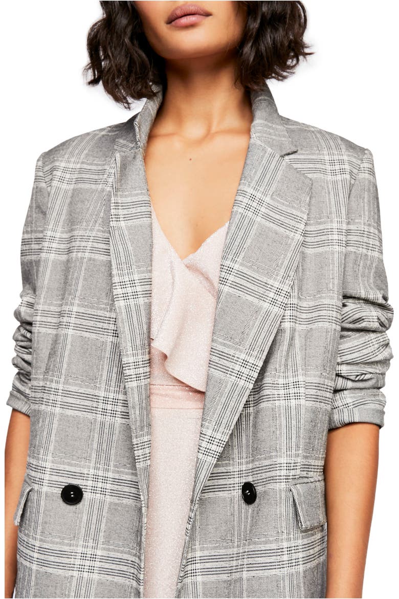 Sporty Oversize Blazer, Alternate, color, BLACK COMBO