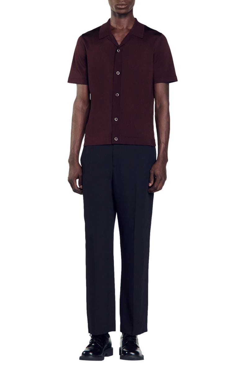 SANDRO Button-Up Shirt, Alternate, color, 