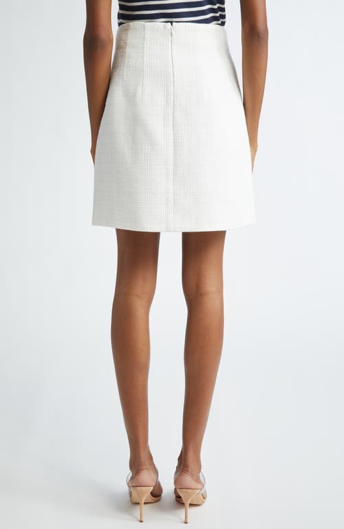 Veronica Beard Melia Tweed Button Front Skirt