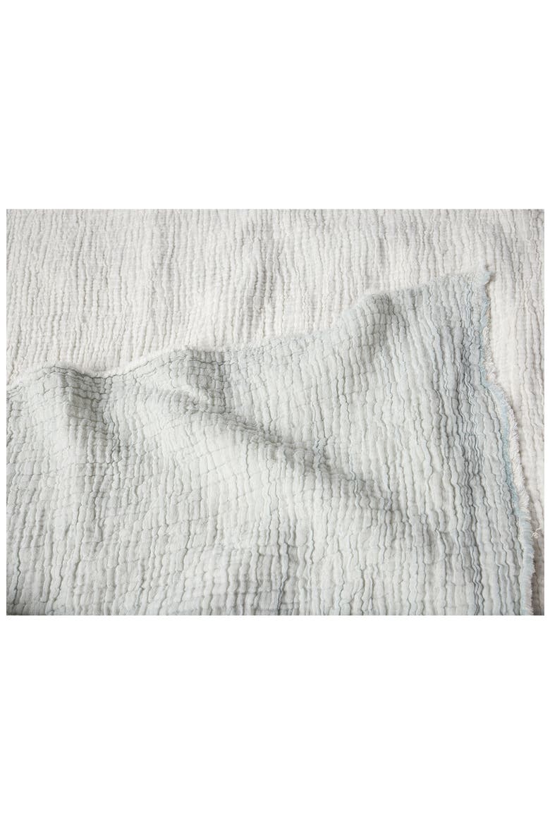 Topanga Organic Cotton Matelassé Throw Blanket, Alternate, color, TIDAL CHAMBRAY