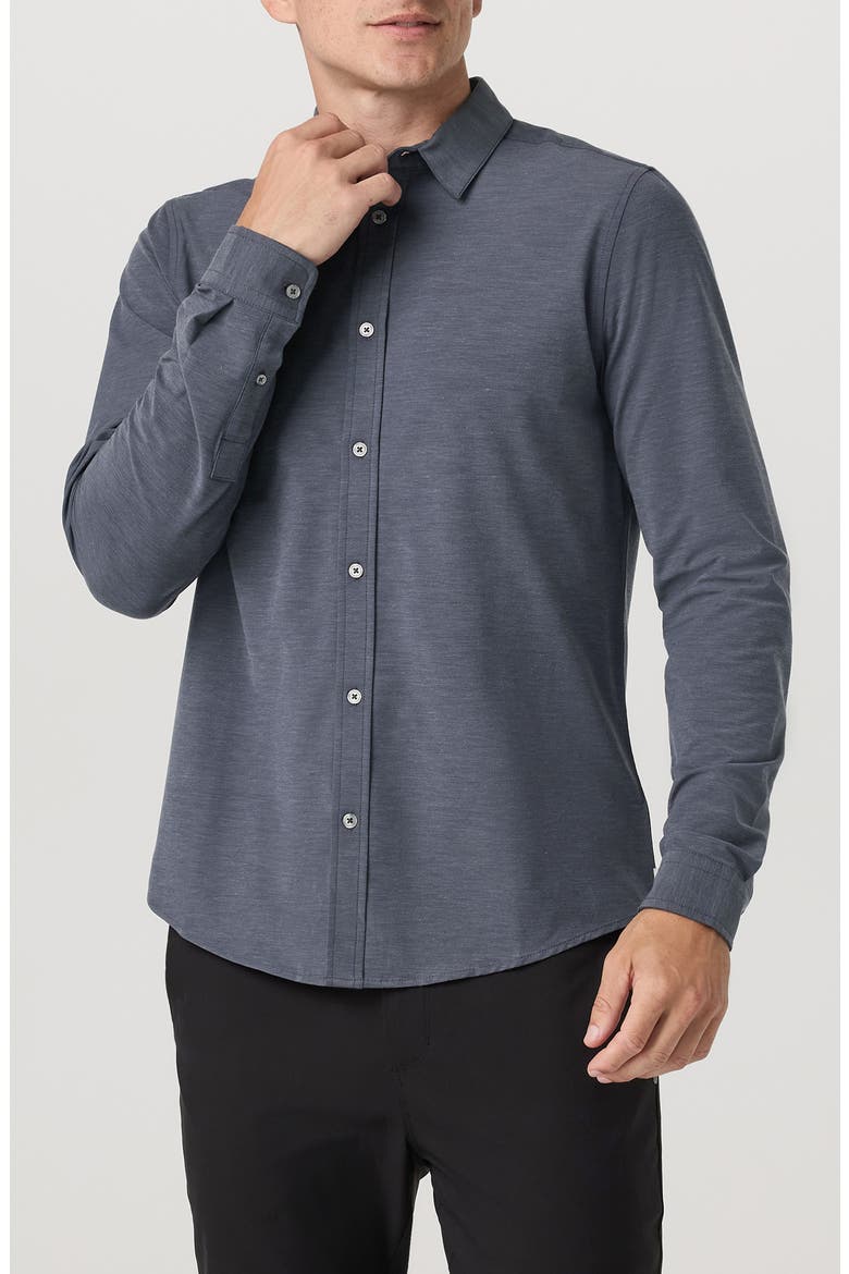 Long Sleeve Bridge Button-Up Shirt, Alternate, color, MOONLIGHT