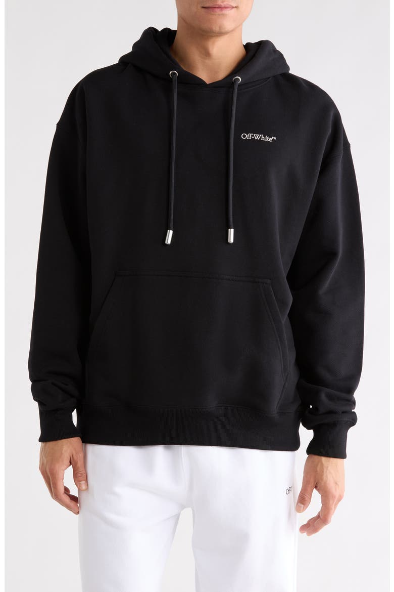 Cloud Arrow Skate Hoodie, Main, color, BLACK-WHITE