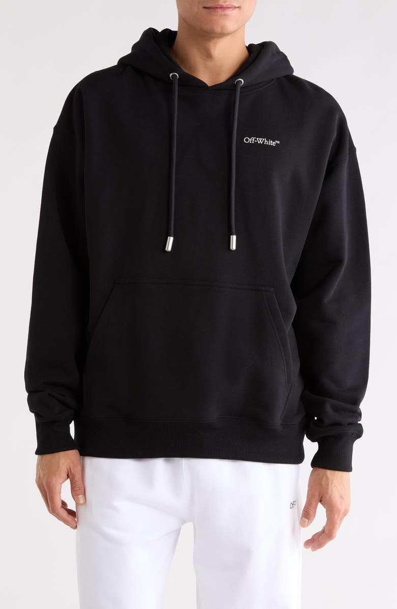 Off-White Cloud Arrow Skate Hoodie, Main, color, Black-White