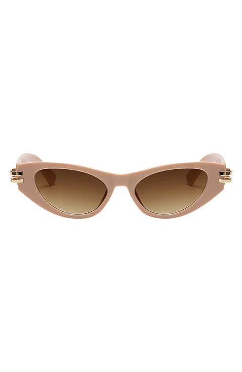 Story 69mm Oversize Polarized Cat Eye Sunglasses