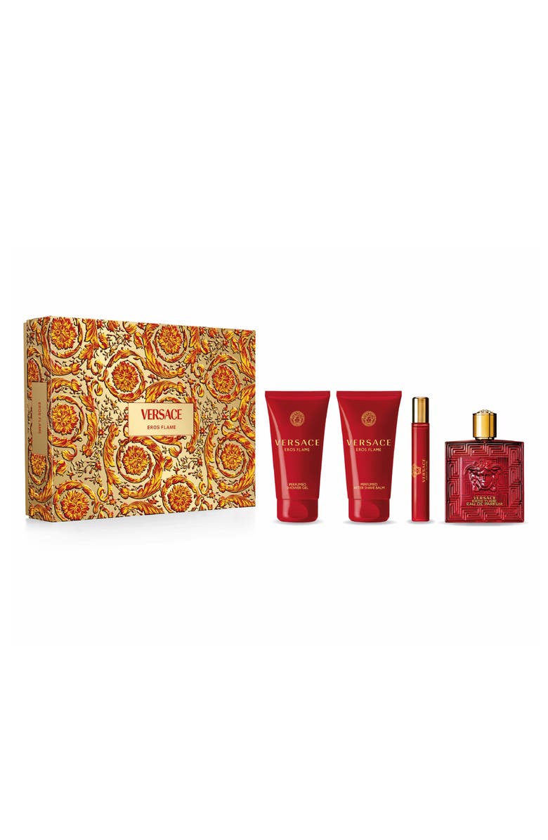 Versace Eros Flame 4-Piece Fragrance Gift Set $195 Value, Main, color,