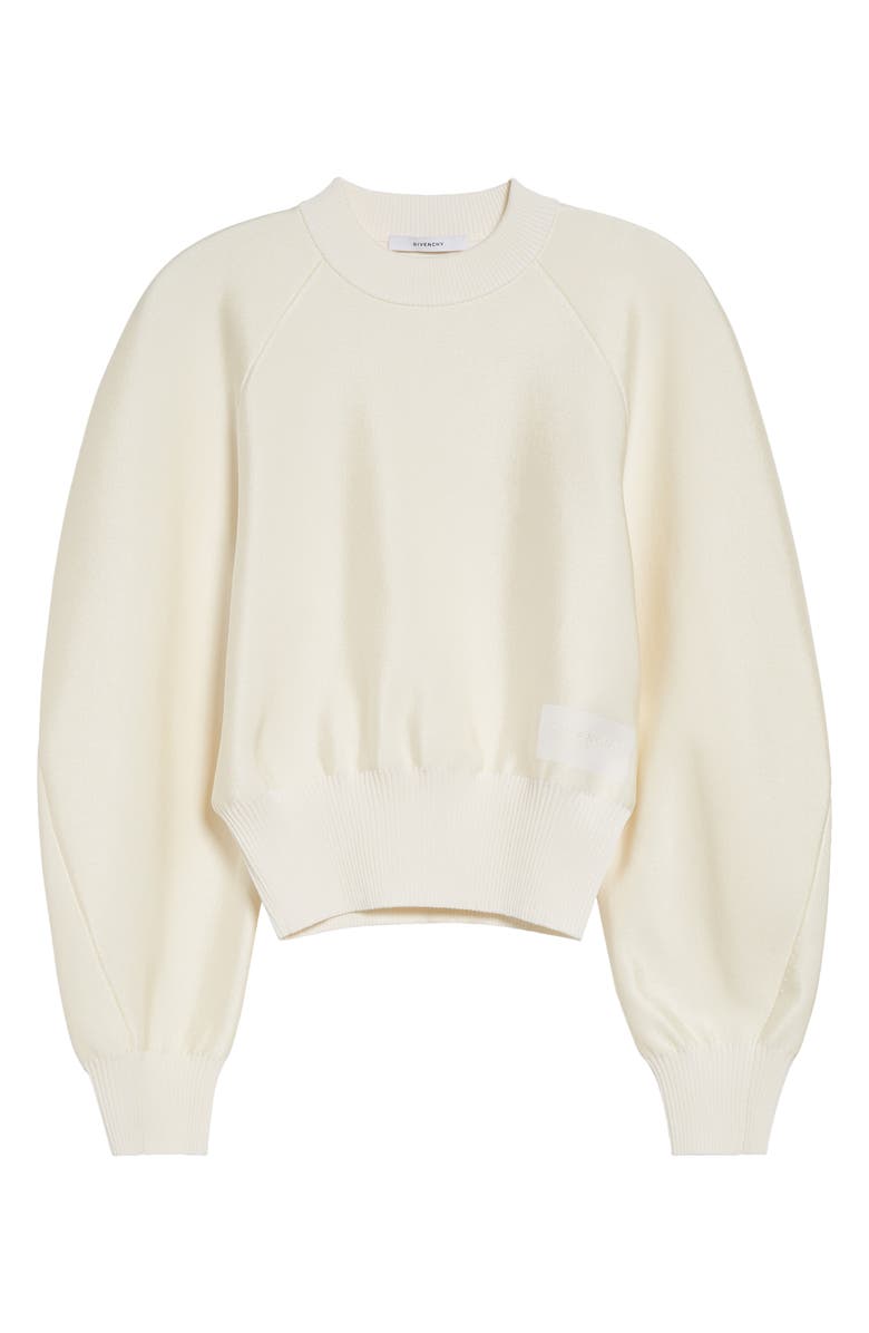 Givenchy Raglan Sleeve Cocoon Crewneck Sweater, Main, color, Ivory