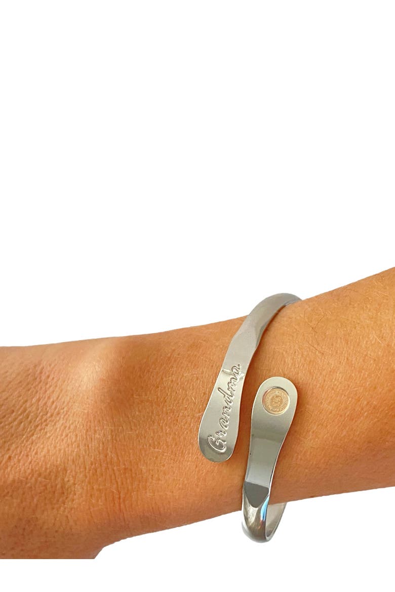 Grandma Bracelet Engraved, Alternate, color, Silver