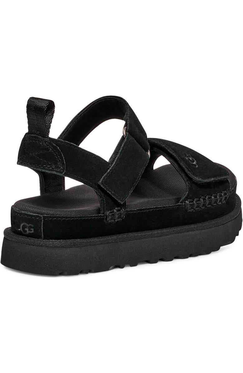UGG<sup>®</sup> Goldenstar Platform Sandal, Alternate, color, Black