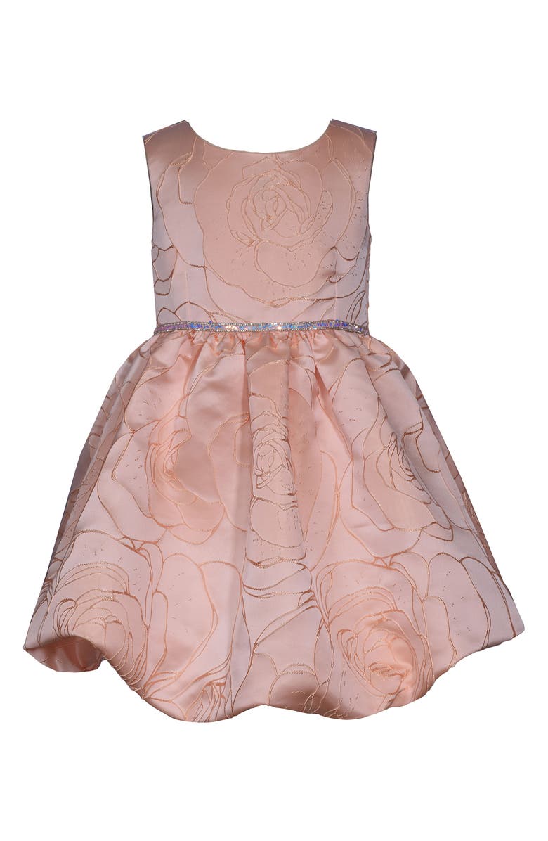 Iris & Ivy Kids' Rose Brocade Party Dress, Main, color,