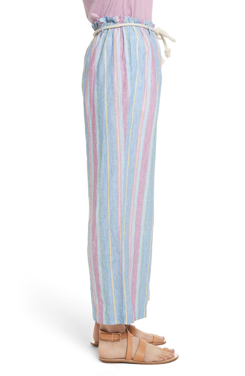 FRAME Easy Stripe Linen Pants, Alternate, color, 