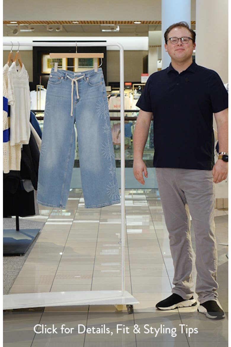 Angeleno Drawstring Crop Wide Leg Jeans video