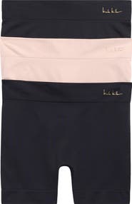 Nicole Miller Bare 3-Pack Seamless Slip Shorts