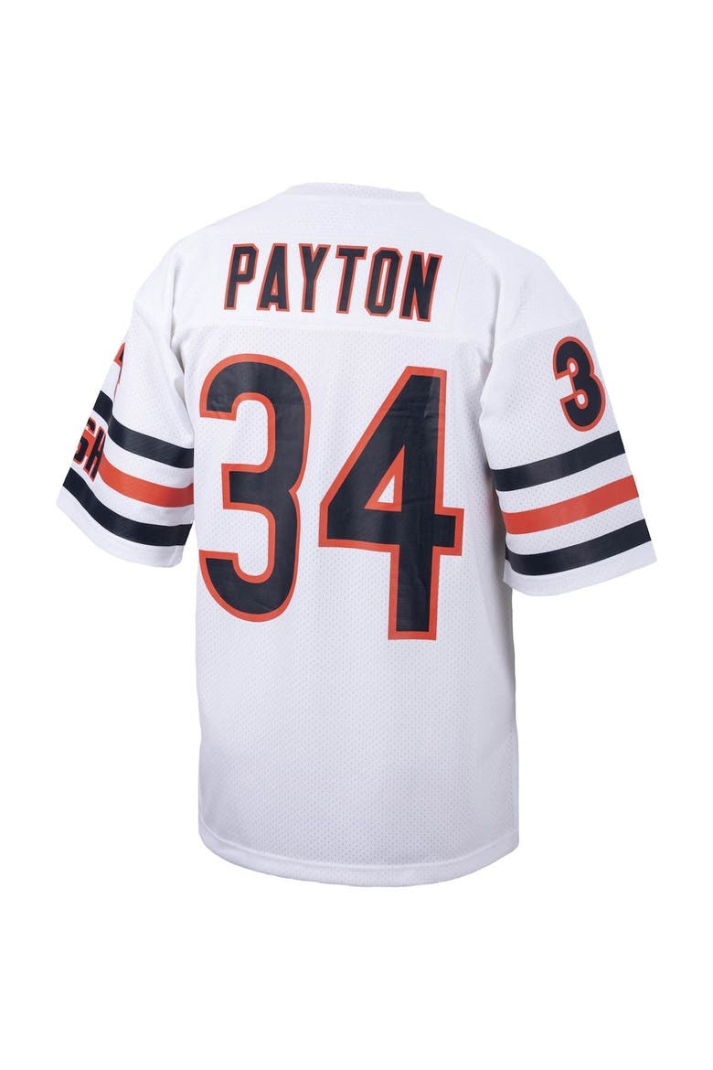 Men's Mitchell & Ness Walter Payton White Chicago Bears Big & Tall 1985 Retired Player Replica Jersey, Alternate, color, White