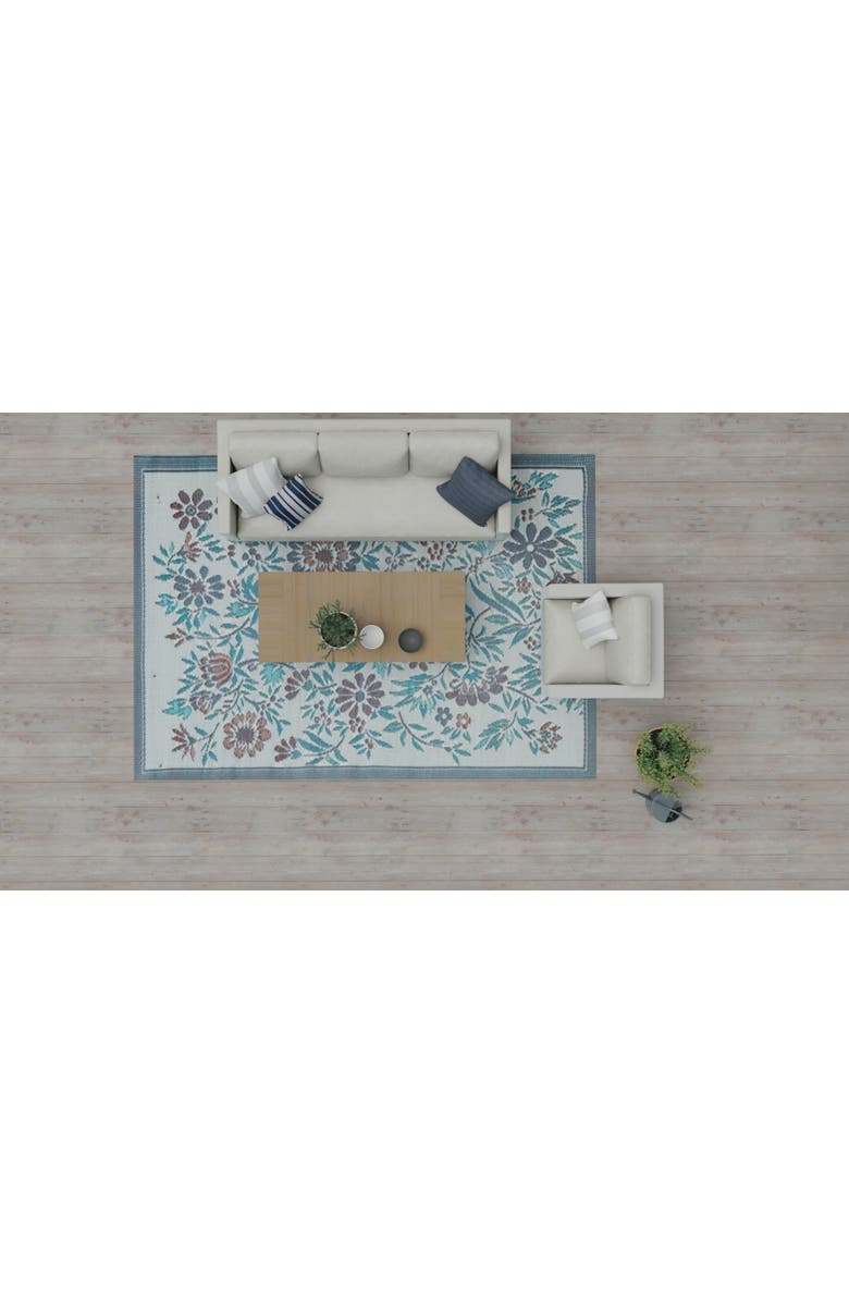 Mad Mats Wildflowers Rug, Alternate, color, Stone Terra - 5'X8'