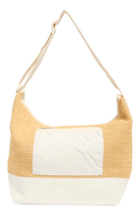 Raffia Large Shoulder Bag