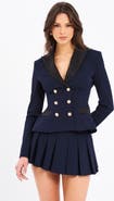 Miss Circle Nasia Double Breast Backless Blazer