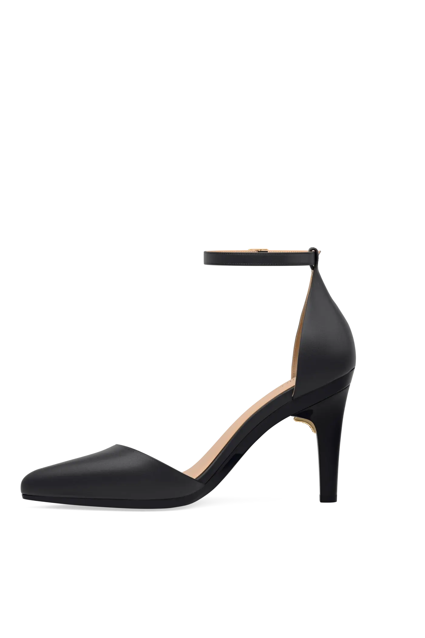 Pashion Footwear The D'Orsay 4" Stiletto Convertible Heel, Alternate, color, Coal Leather