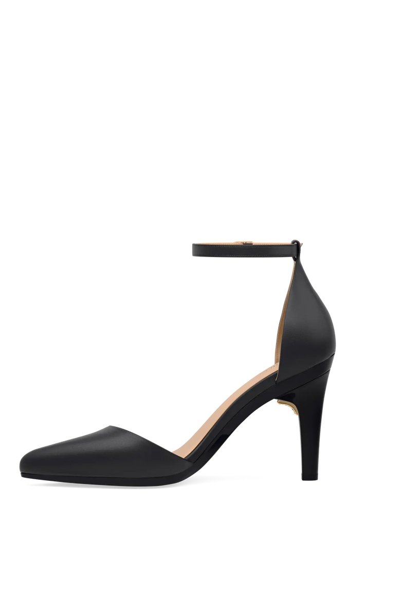 Pashion Footwear The D'Orsay 4" Stiletto Convertible Heel, Alternate, color, Coal Leather