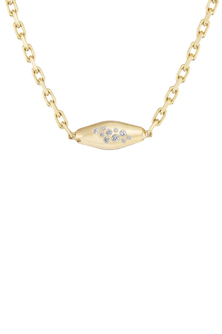 Mini Vessel Diamond Pendant Necklace, Alternate, color, YELLOW GOLD