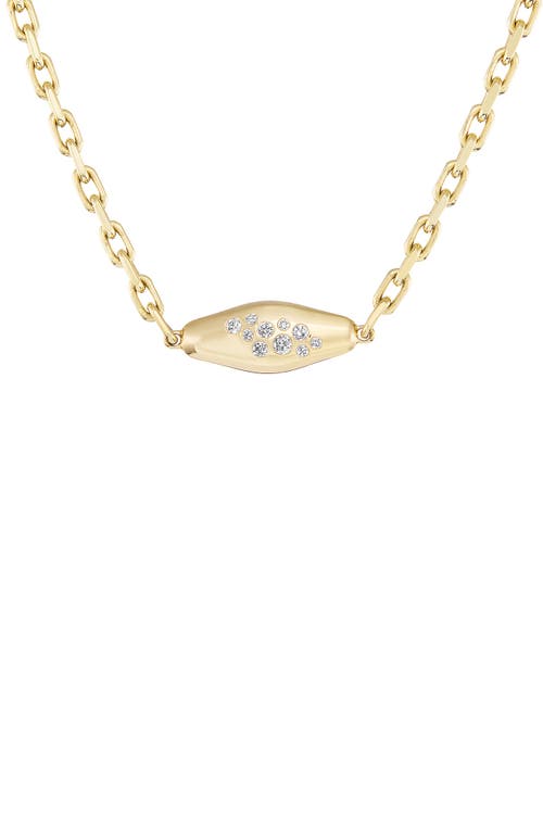 Uniform Object Mini Vessel Diamond Pendant Necklace In Burgundy