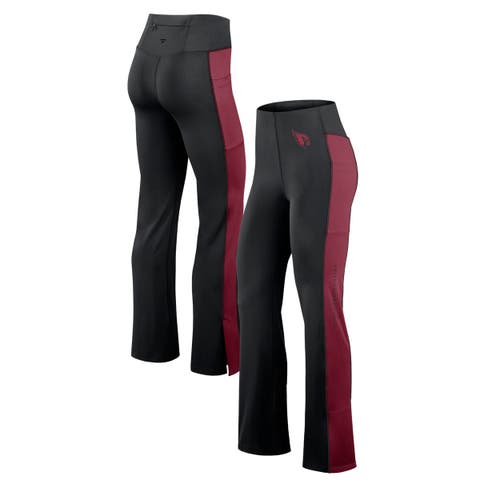 Women's Fanatics Signature Black Arizona Cardinals Studio Fitted Flared Leggings
