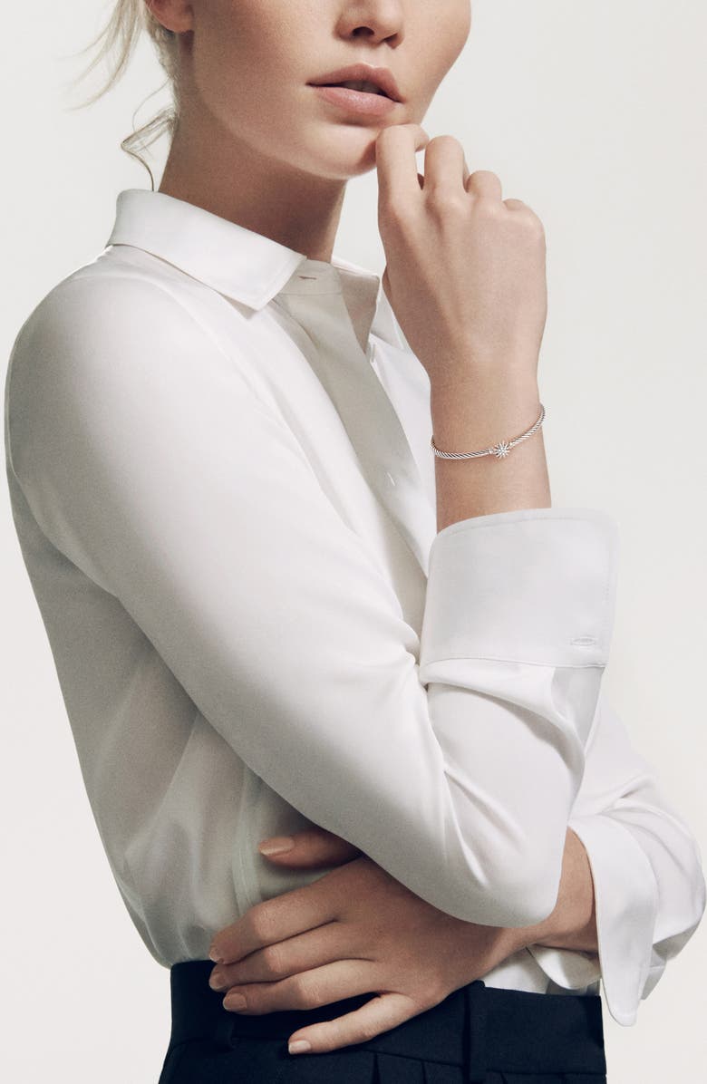 David Yurman Starburst Single Station Bracelet with Diamonds, Alternate, color,