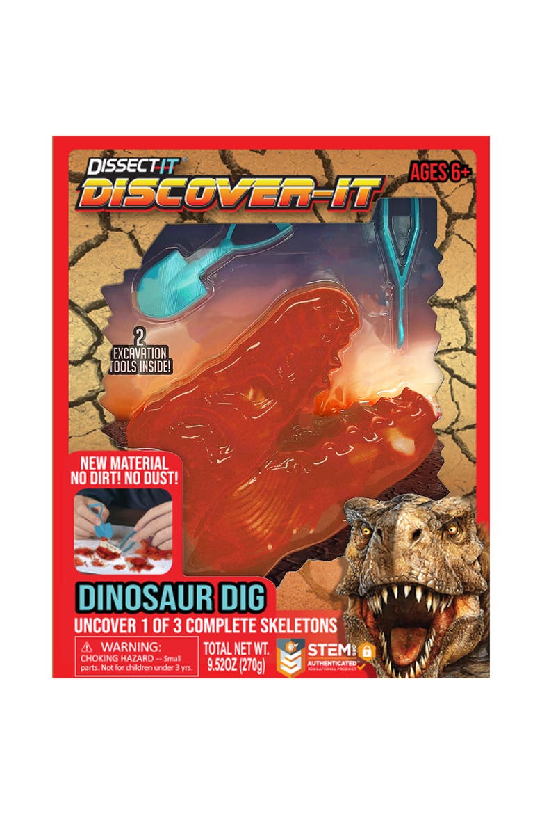 Top Secret Toys Dissectit Dino Dig, Science Kit, Ages 6+, Alternate, color, Multicolored