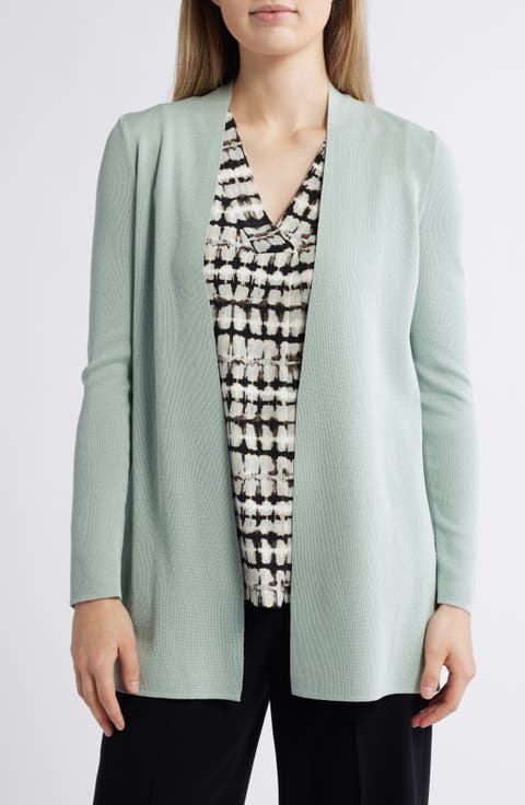 Nappa Open Front Cardigan