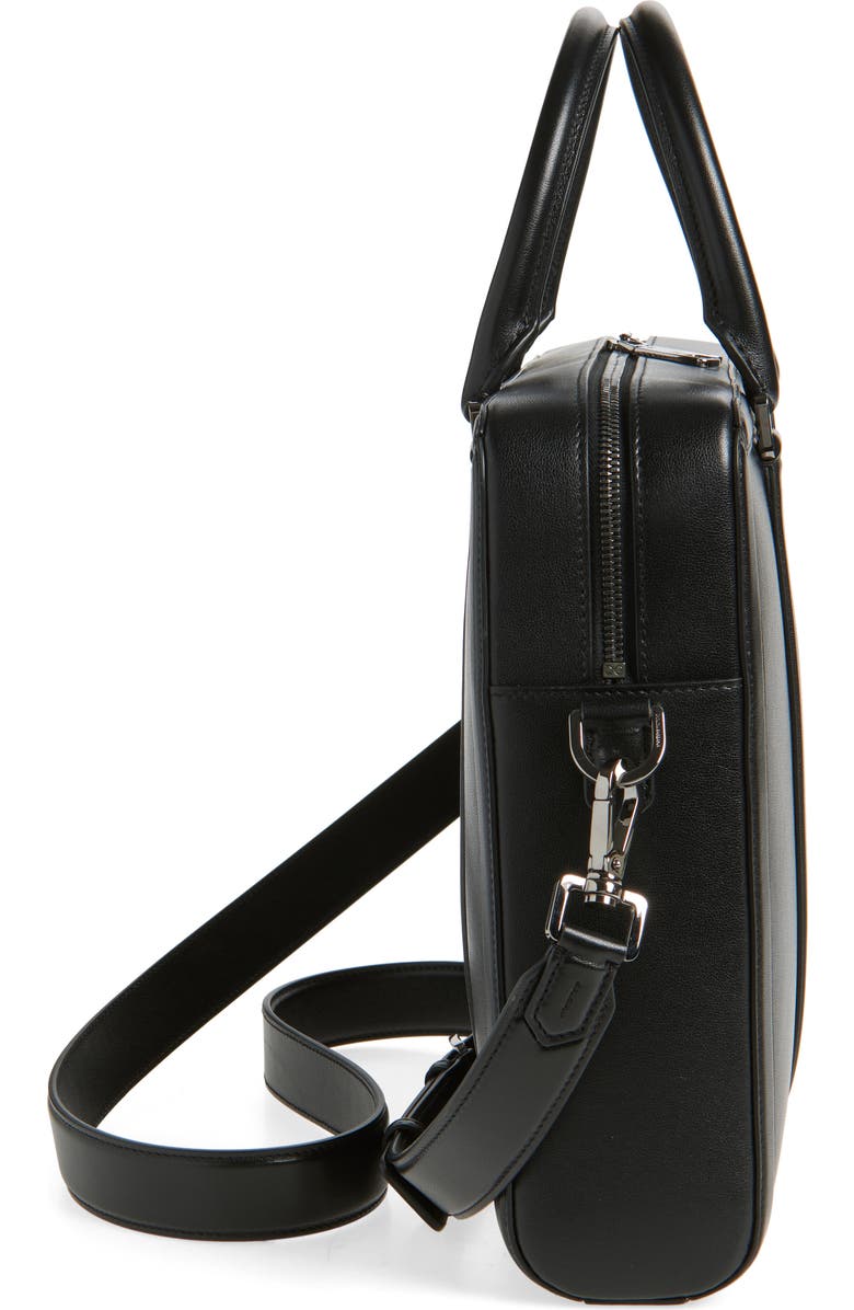 Dolce&Gabbana Calfskin Leather Briefcase, Alternate, color, 80999 Nero