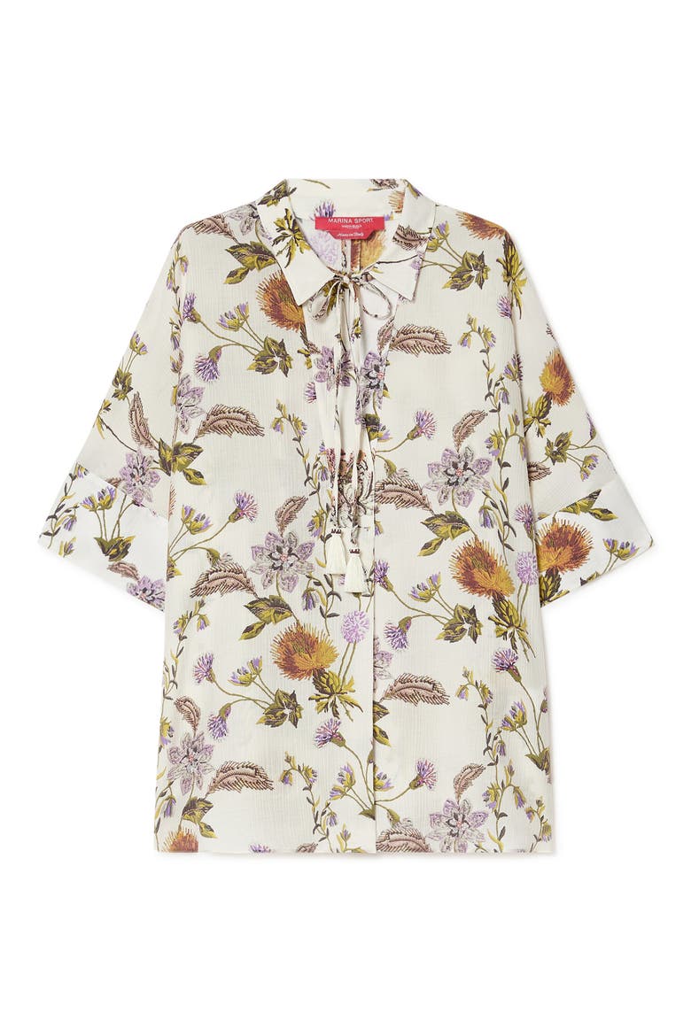 Mrs. Senior Crepe Shirt, Alternate, color, WHITE