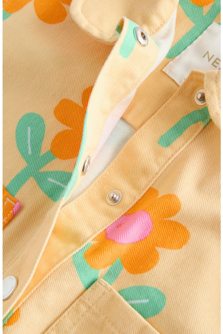 Kids' Cotton Twill Snap-Up Shirt & Shorts Set, Alternate, color, YELLOW