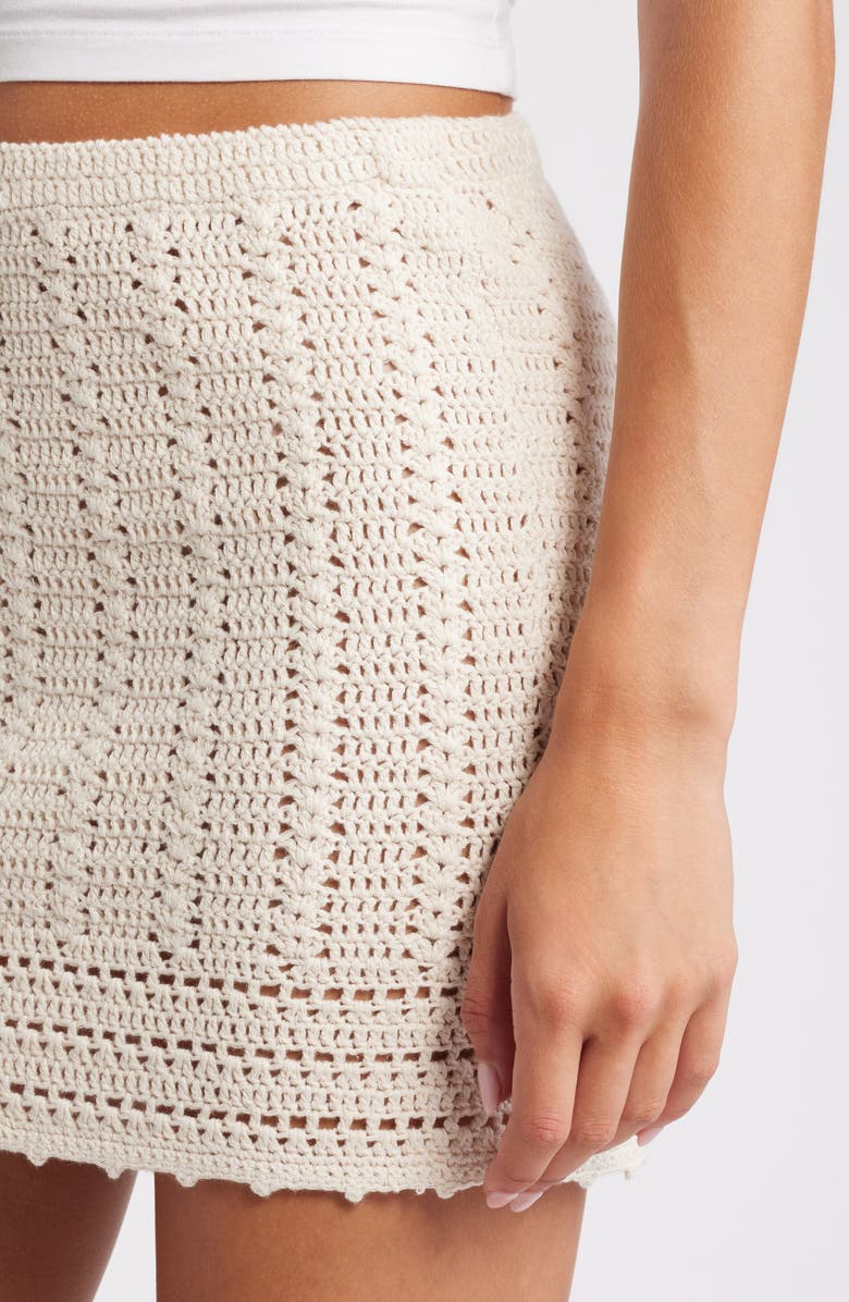 PacSun Jocelyn Crochet Miniskirt, Alternate, color, 