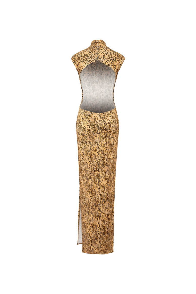 Jasmine Dress, Alternate, color, Printed Leopard