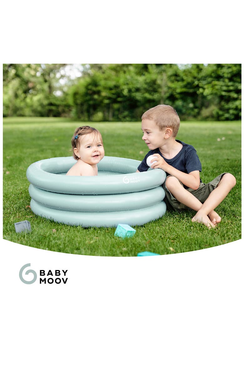 Inflatable Travel Baby Bathtub & Paddling Pool, Alternate, color, AQUA DOTS