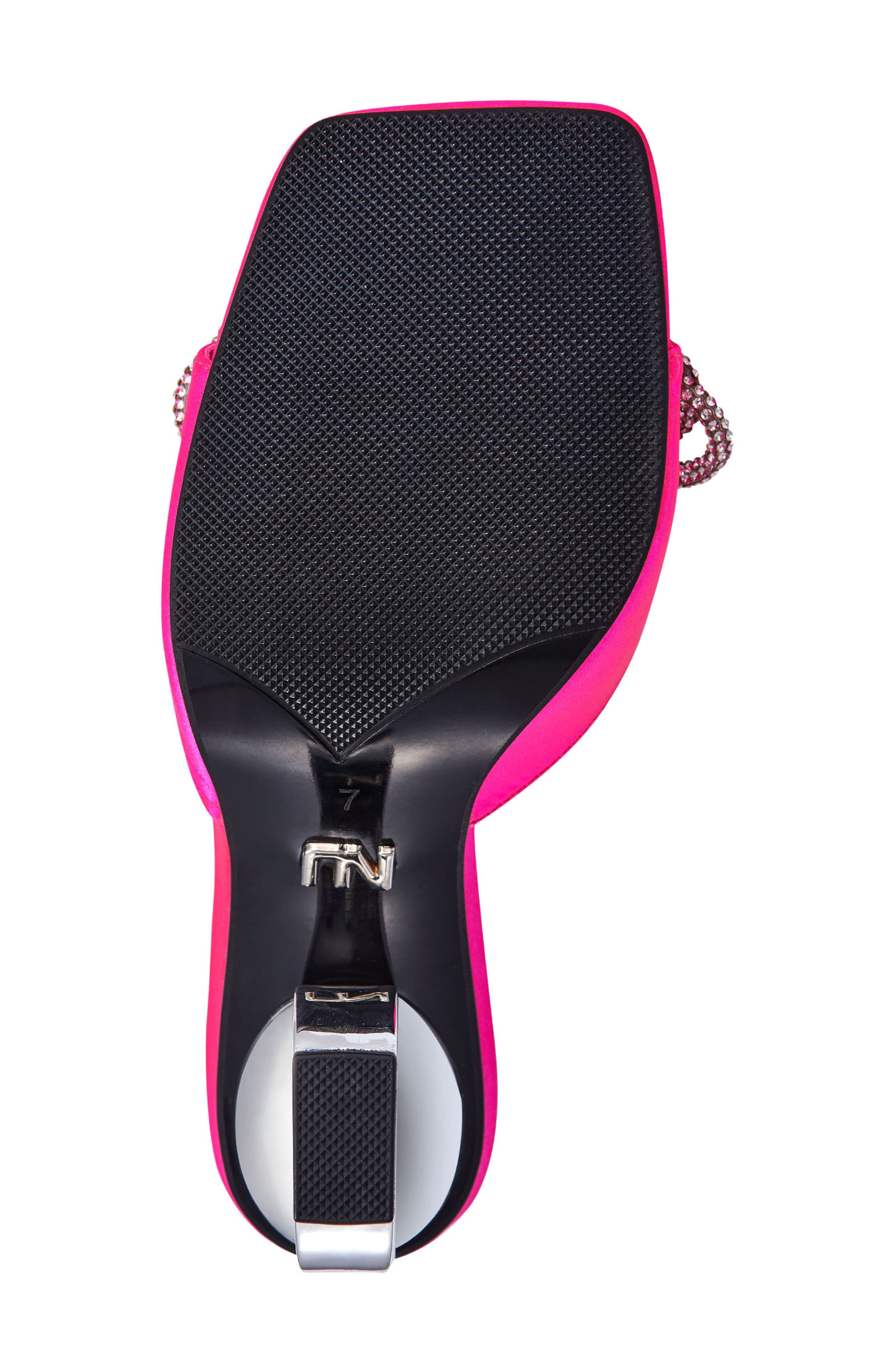 Regal Bow Slide Sandal, Alternate, color, FUCHSIA