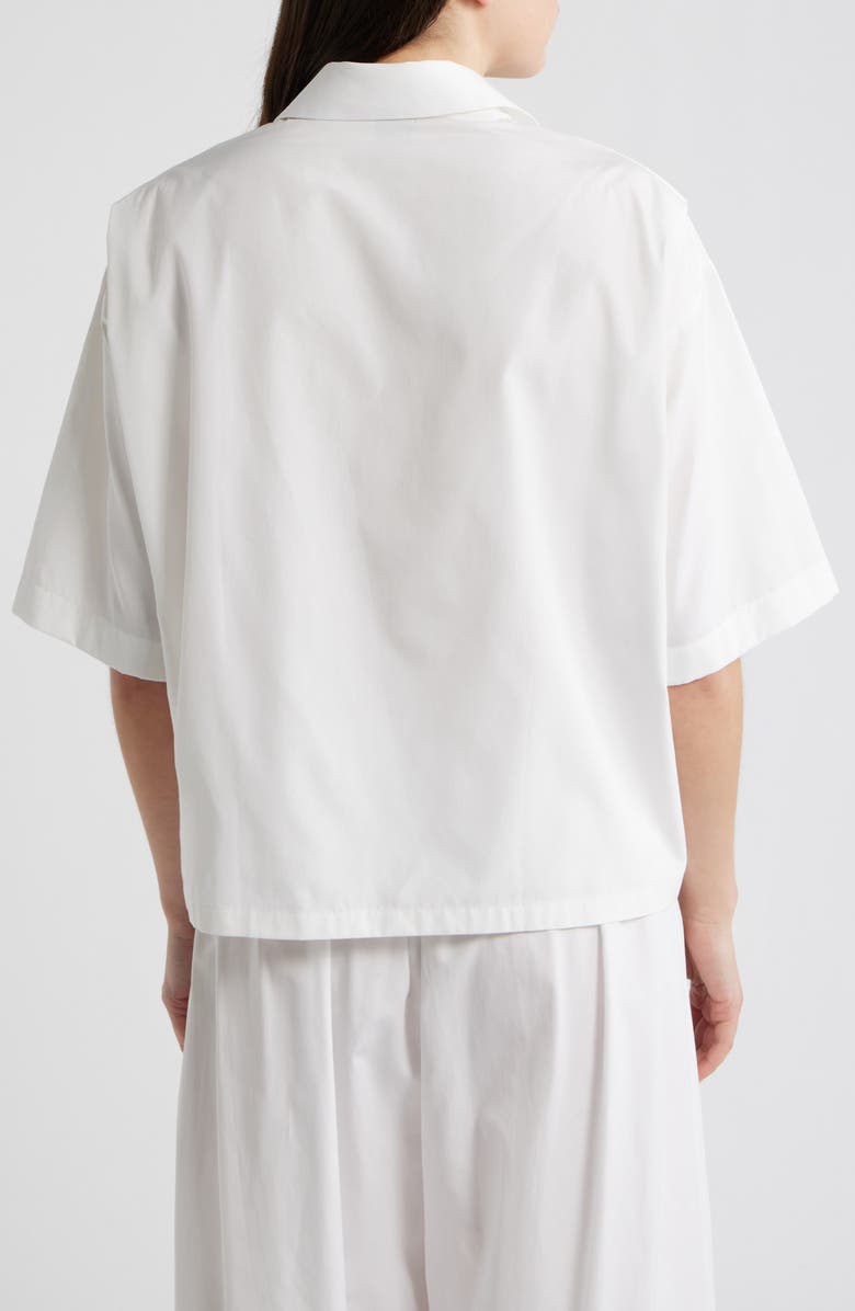 BOSS Bimina Cotton Button-Up Shirt, Alternate, color, Bright White