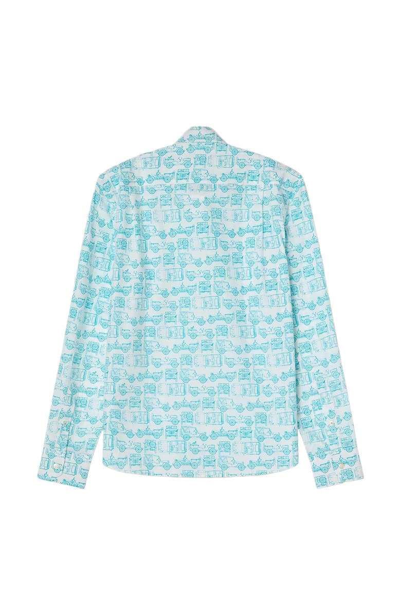 Robert Talbott Reynolds Printed SUV Shirt, Alternate, color, White And Green