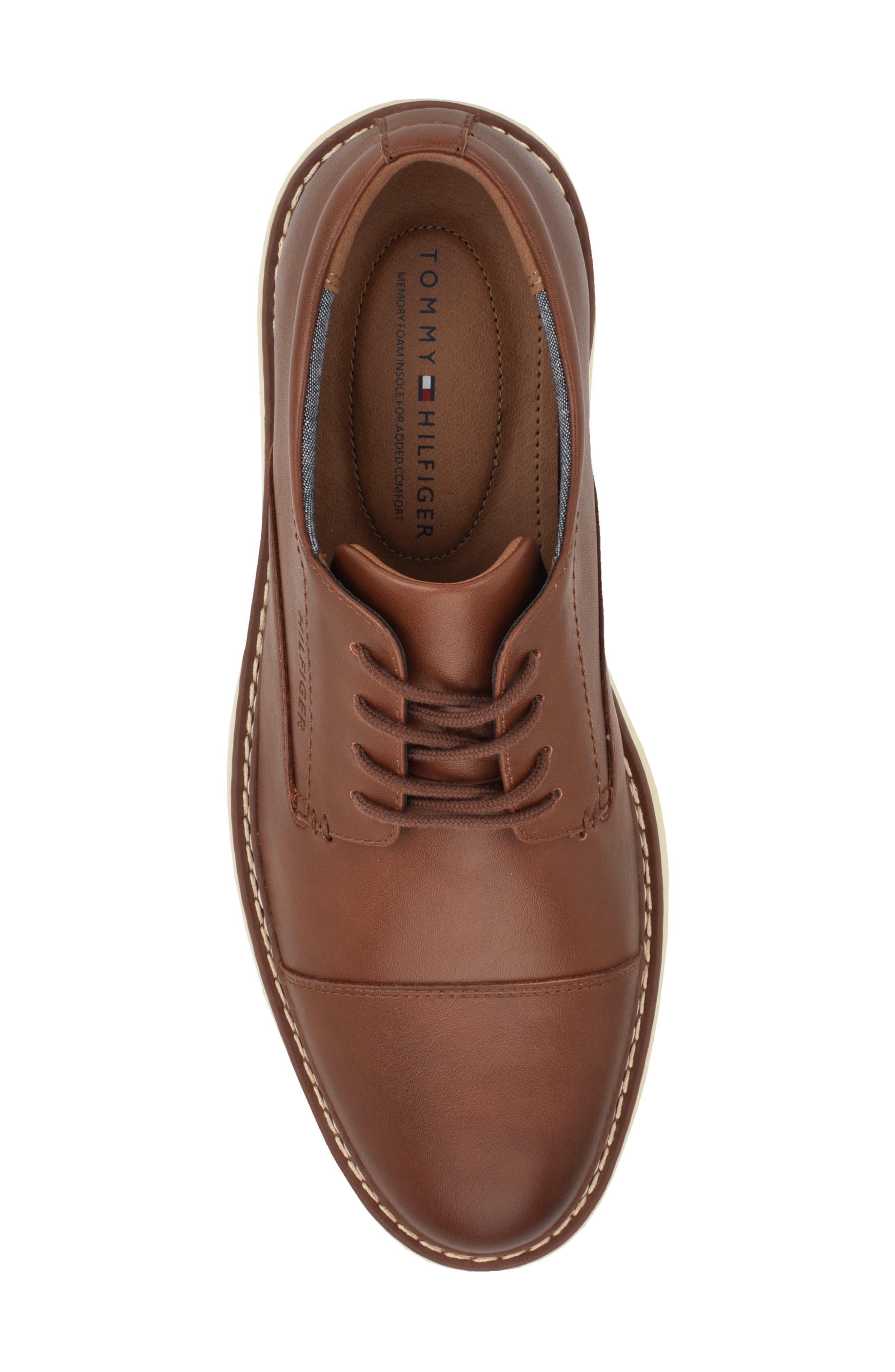 Tommy Hilfiger Hitcher Derby Sneaker, Alternate, color, Cognac