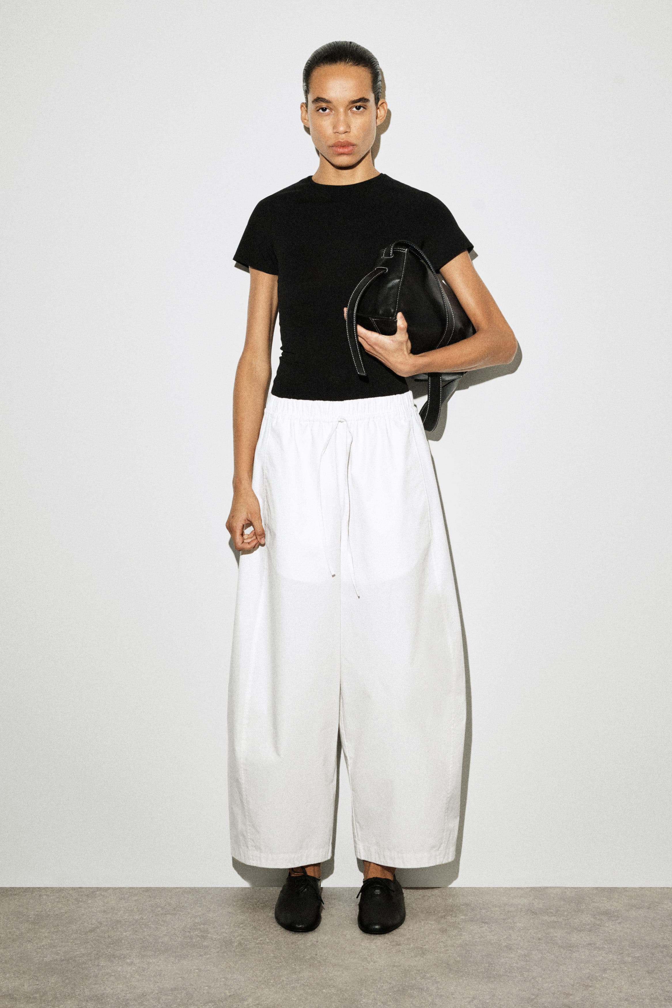 Elasticated Barrel-Leg Pants - image 3