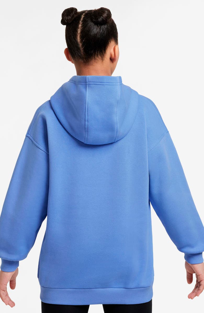 Nike Kids' Sportswear Fleece Hoodie, Alternate, color, Royal Pulse/ White