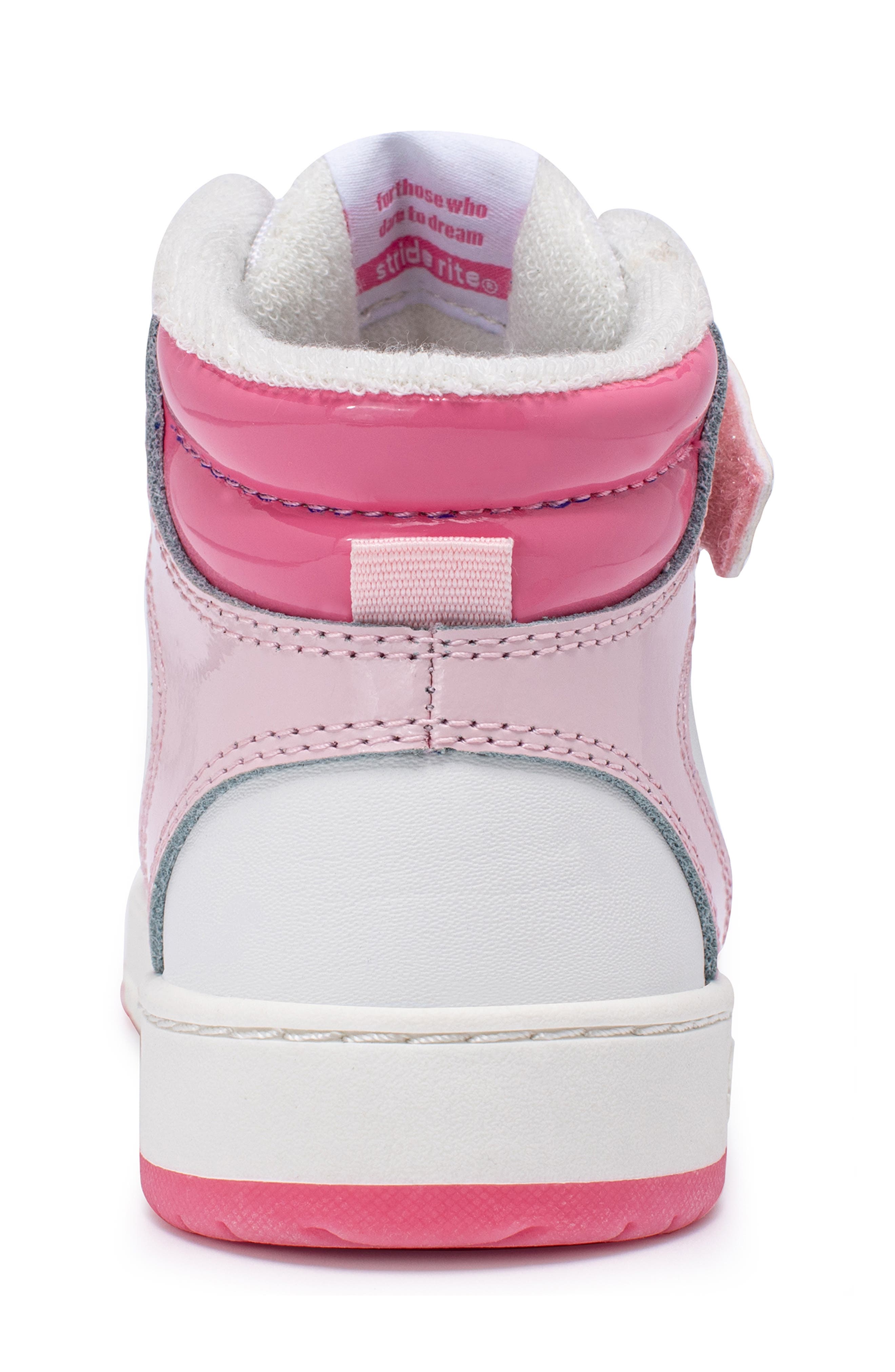 Stride Rite Kids' Madrid High Top Sneaker, Alternate, color, Pink