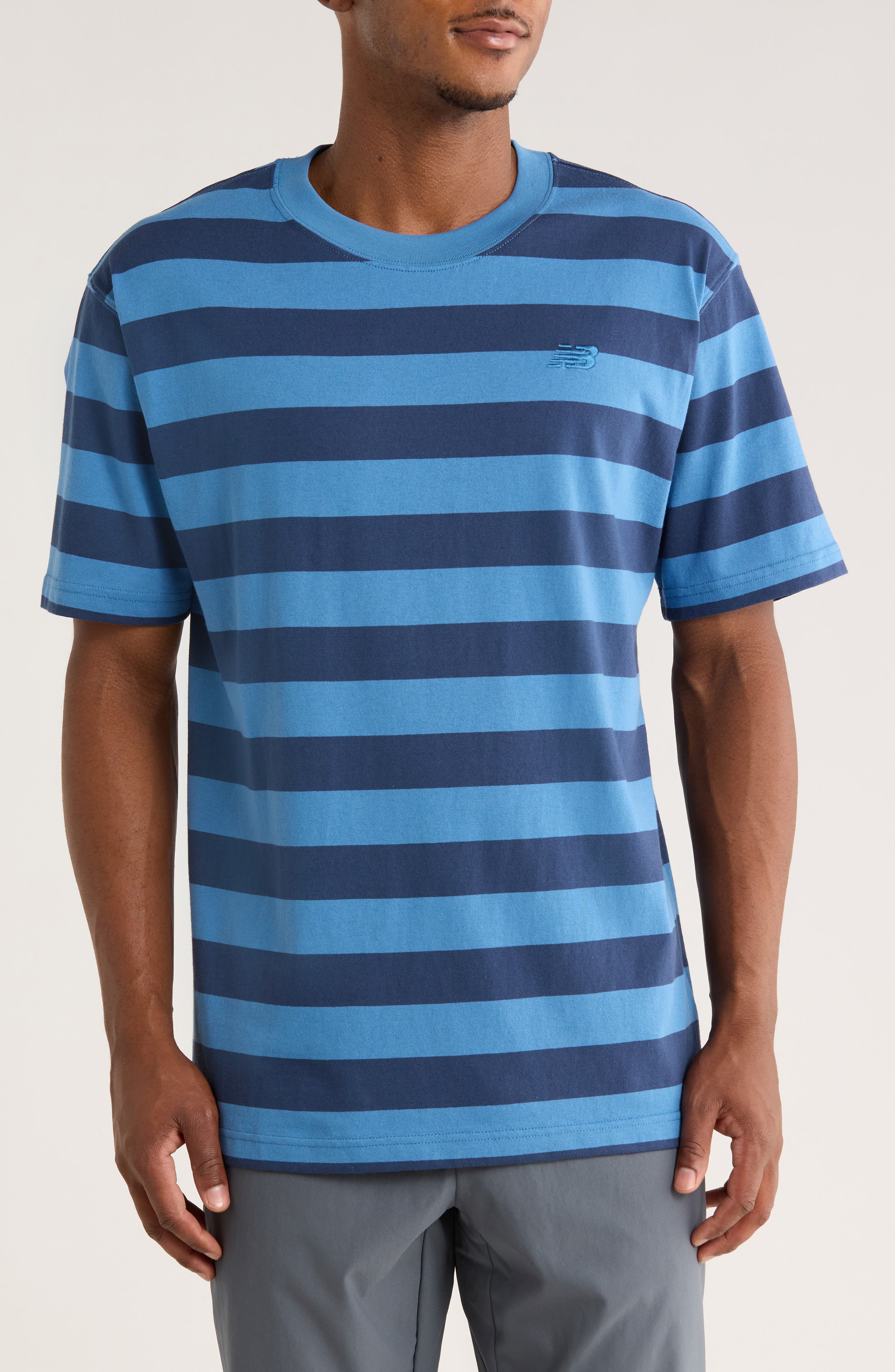 New Balance Athletics Thick Stripe Cotton T-Shirt