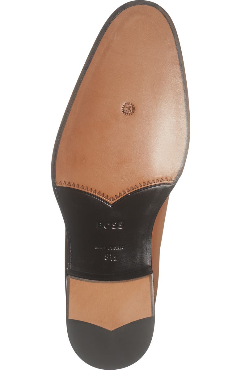 BOSS Rill Leather Oxford, Alternate, color, Med Brown