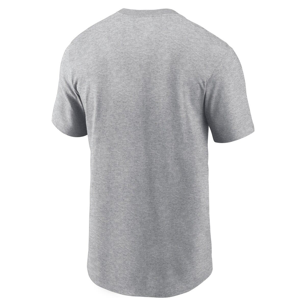 Nike Men's Nike Heather Gray Michigan Wolverines Legacy Football Icon T ...