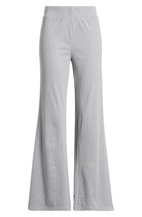 Cosy Rib Flare Leg Pants