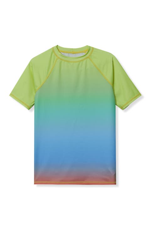 Boys Short Sleeve UPF 50 Sun Protection Rash Guard