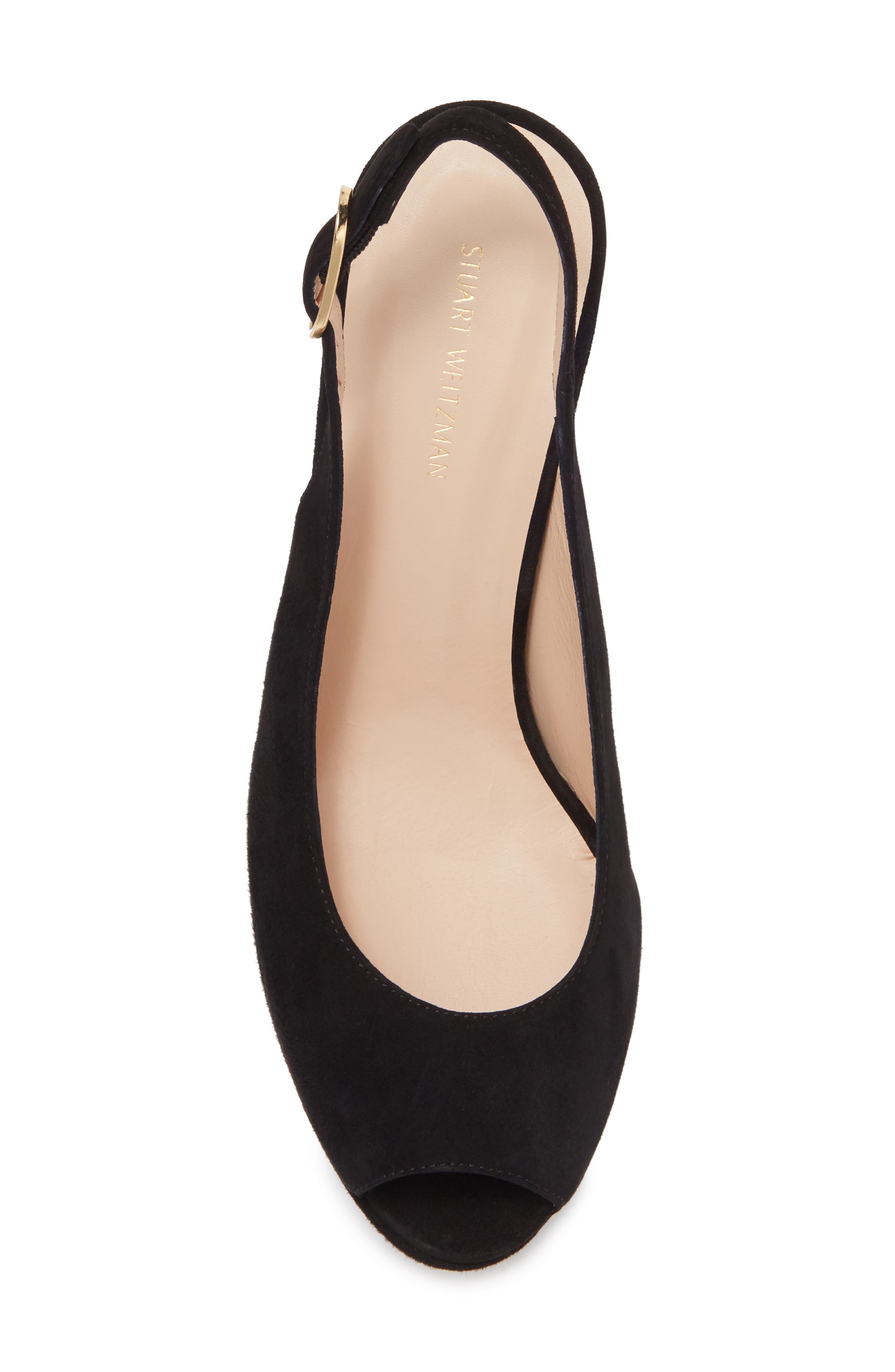 Stuart Weitzman Rinna Suede Wedge, Alternate, color, 