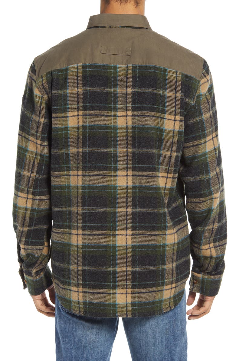 Fjällräven Granit Plaid Button-Up Flannel Shirt, Alternate, color,