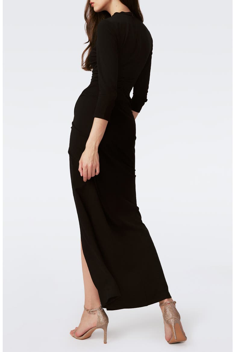 Raffi Long Sleeve Dress, Alternate, color, METALLIC MIDNIGHT